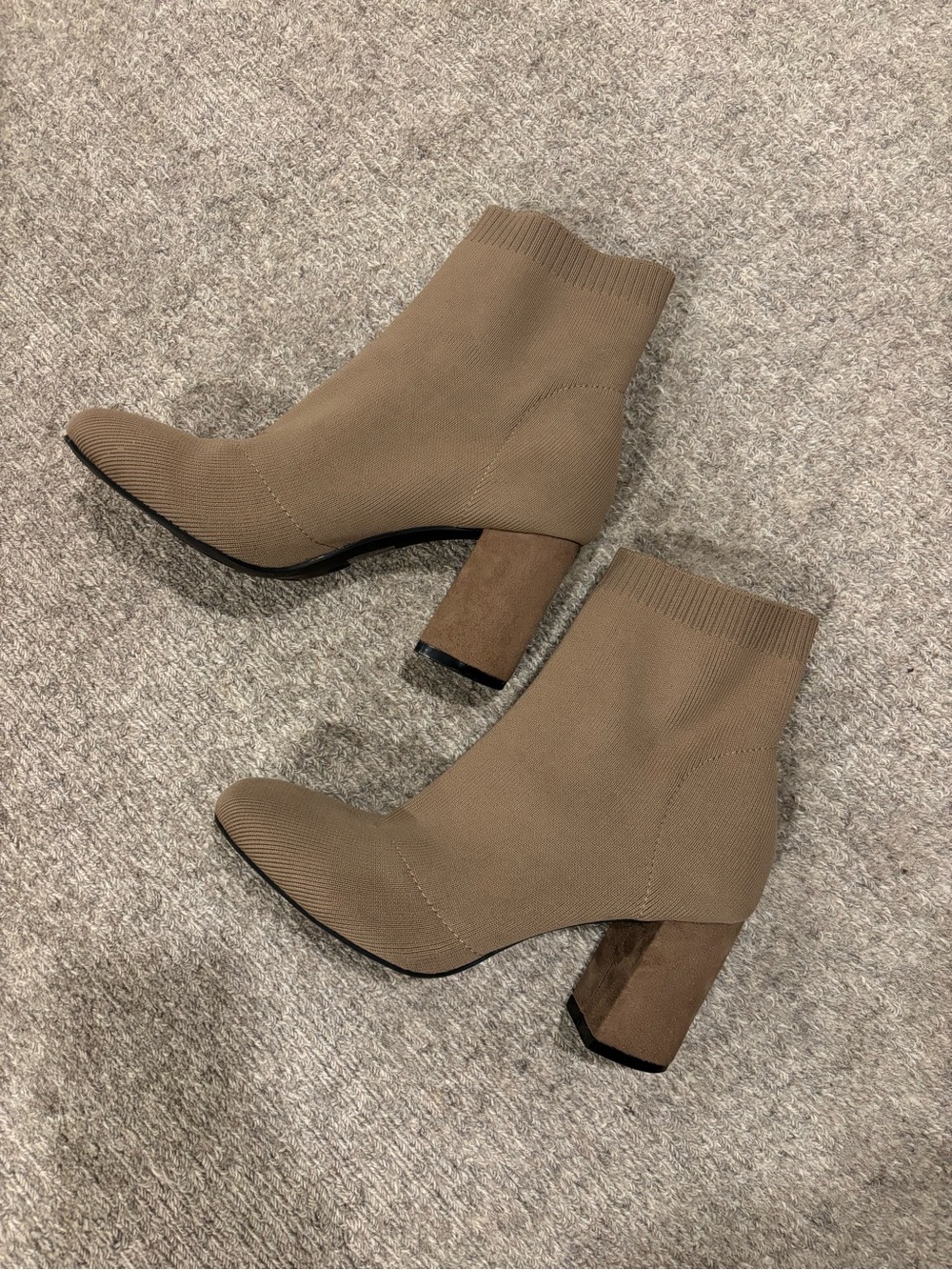 Women’s Stretch Sock Ankle Boots - Taupe